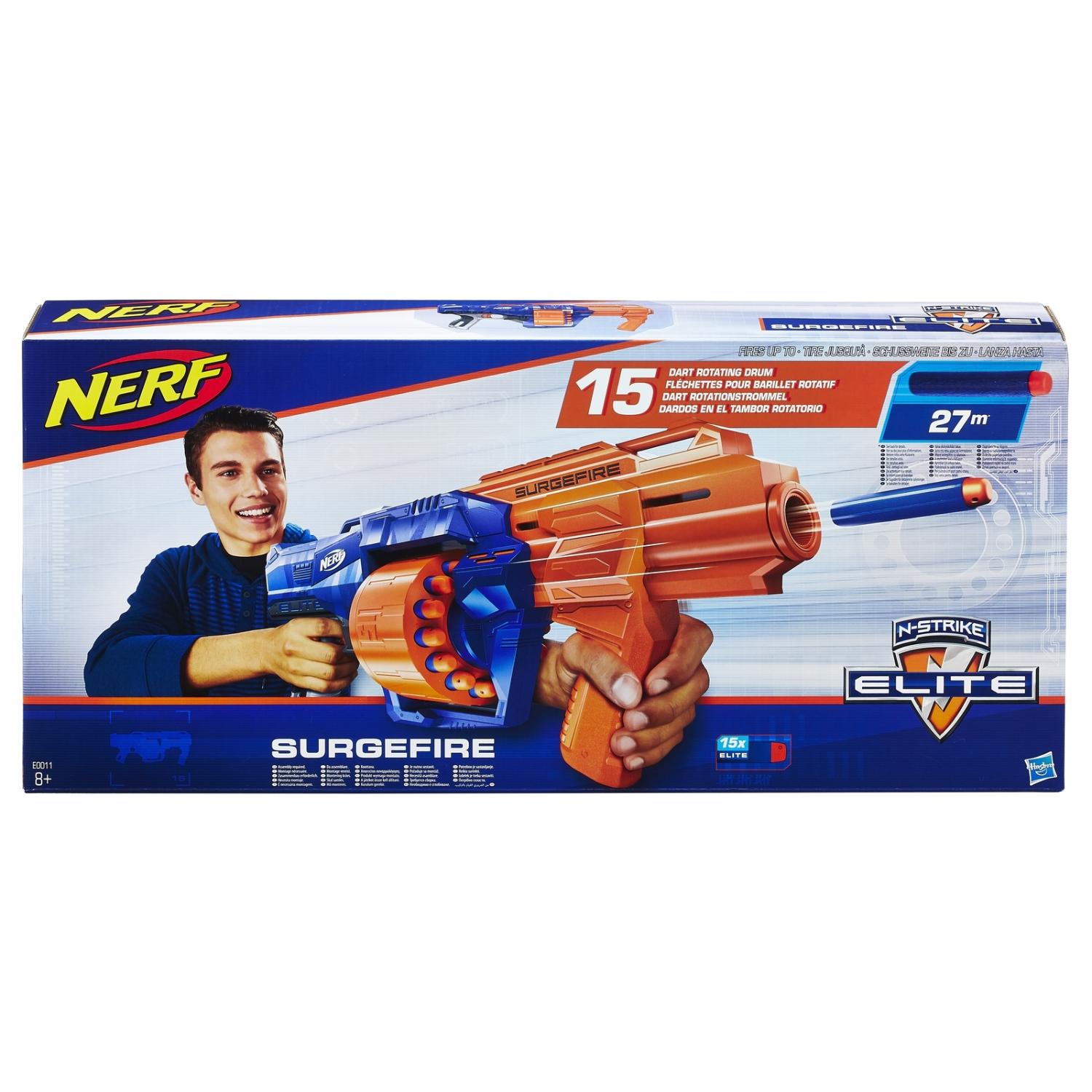 Бластер Nerf Nstrike Elite Surgefire с 15 дротиками  